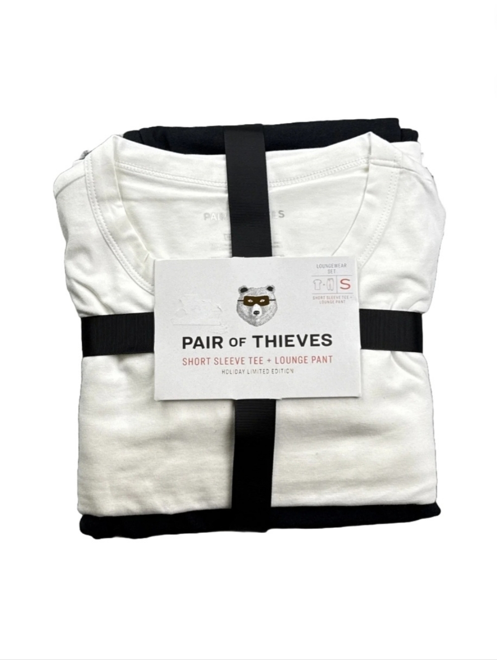 Pair of Thieves Black Lounge Pant & White T-shirt set NWT